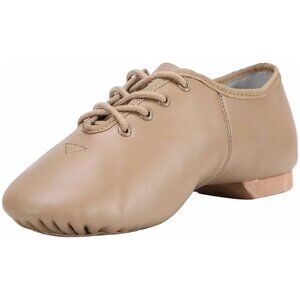 Leather Lace Up Unisex Jazz Shoe for Women and Men's Dance Shoes
